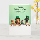 Cute Pets Peek Greeting Card Kaart (Gele Bloem)