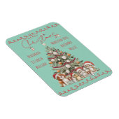 Cute Pets Watercolour Family Christmas Magnet  Magneet (Rechterzijde)