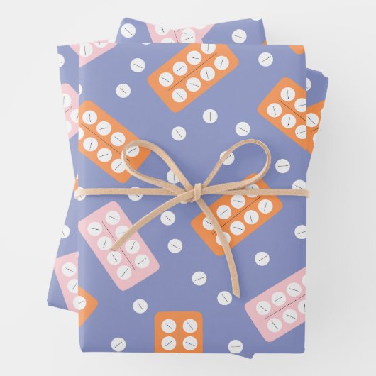 Cute Pharmacy Tech Wrapping Paper (In situ)