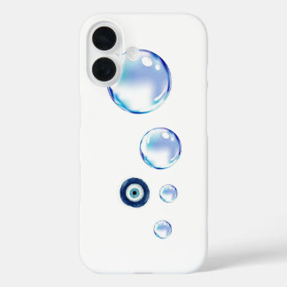Cute Phone Bubble Design iPhone 16 Case