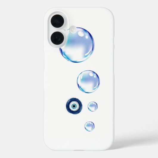 Cute Phone Bubble Design iPhone 16 Hoesje (Achterkant)