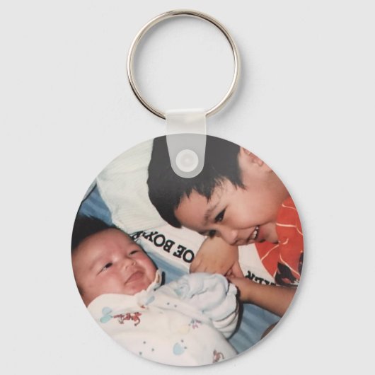 Cute Photo Baby Sleutelhanger (Voorkant)