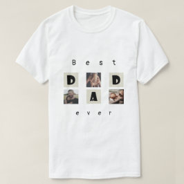 CUTE Photo Collage - Happy Vaderdag T-Shirt