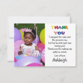 Cute Photo Flat Bedankkaart (Voorkant)