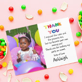 Cute Photo Flat Bedankkaart