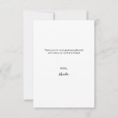Cute photo handlettering 1st birthday Custom note Bedankkaart (Achterkant)