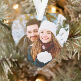 Cute Photo Keepomwille Heart, onze eerste kerst Ornament