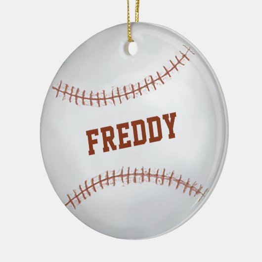 Cute Photo Keepsake Baseball Personalized  Keramisch Ornament (Links)
