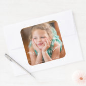 Cute Photo Merry kerstviare Stickers (Envelop)