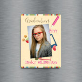 Cute Photo Middle School Afstuderen Favor Magneet