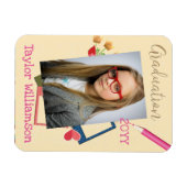 Cute Photo Middle School Afstuderen Favor Magneet (Horizontaal)