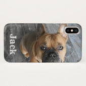Cute Photo Name Personalized Dog Pet Case-Mate iPhone Case (Achterkant (horizontaal))