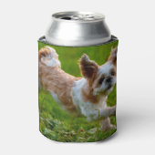 Cute Photo Running Shih Tzu Dog Blikjeskoeler (Blikje Voorkant)