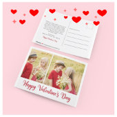Cute Photo Valentijnsdag Brush Script Briefkaart