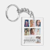 Cute photocollage oma gift moederdag sleutelhanger (Voorkant Links)