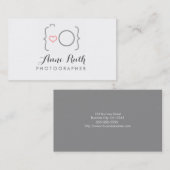 Cute Photographer Camera Visitekaartje (Voorkant / Achterkant)