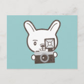 Cute Photographer Rabbit Briefkaart (Voorkant)