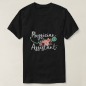 Cute Physician Assistant PA Stethoscope met Flow T-shirt (Design voorkant)