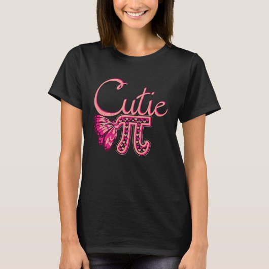 Cute Pi Butterfly Math Holiday Mathematics  Pi Day T-shirt (Voorkant)