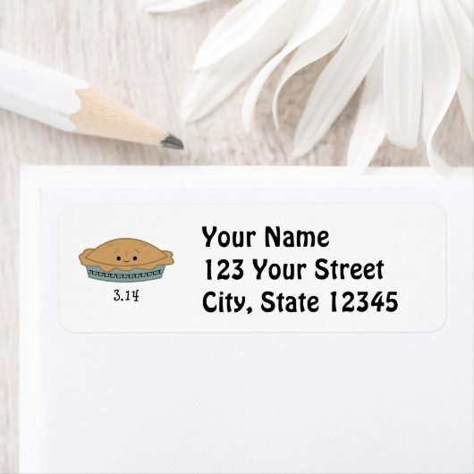 Cute Pi Dag 3.14 Etiket (Insitu)