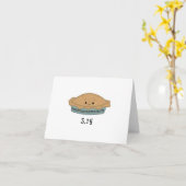 Cute Pi Dag 3.14 Kaart (Gele Bloem)