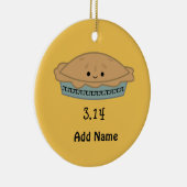 Cute Pi Dag 3.14 Keramisch Ornament (Rechts)