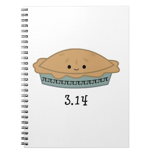 Cute Pi Dag 3.14 Notitieboek (Voorkant)