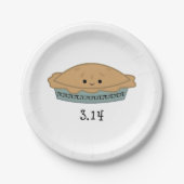 Cute Pi Dag 3.14 Papieren Bordje (Voorkant)
