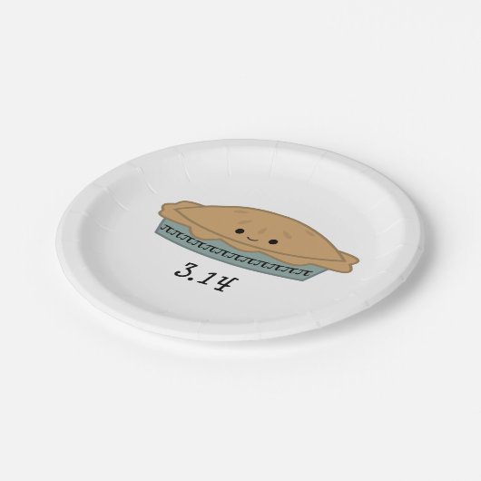 Cute Pi Dag 3.14 Papieren Bordje (Gekanteld)