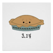 Cute Pi Dag 3.14 Perfect Poster (Voorkant)