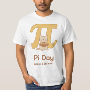 Cute Pi-dag katten T-shirt