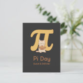 Cute Pi-dag Kattenshirt Feestdagenkaart (Staand voorkant)