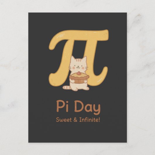 Cute Pi-dag Kattenshirt Feestdagenkaart (Voorkant)