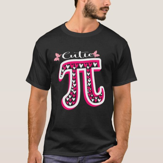Cute Pi Valentines Day Pi Day Math Day Teacher Wom T-shirt (Voorkant)