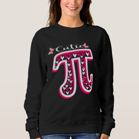 Cute Pi Valentines Day Pi Day Math Day Teacher Wom Trui (Voorkant)