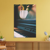 Cute Piano Artwork Canvas Afdruk (Insitu (Woonkamer))