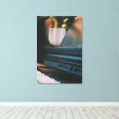 Cute Piano Artwork Canvas Afdruk (Insitu (Houten vloer))