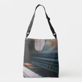 Cute Piano Artwork Crossbody Tas (Achterkant)