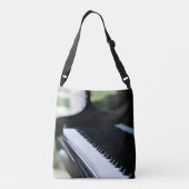 Cute Piano Artwork Crossbody Tas (Achterkant)