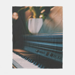 Cute Piano Artwork Fleece Deken