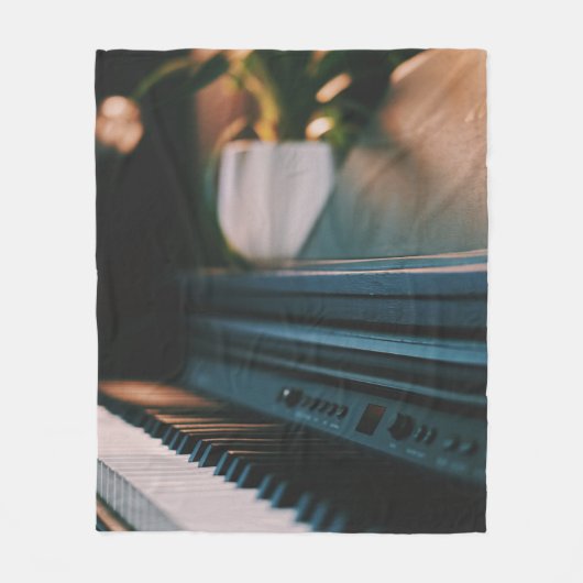 Cute Piano Artwork Fleece Deken (Voorkant)
