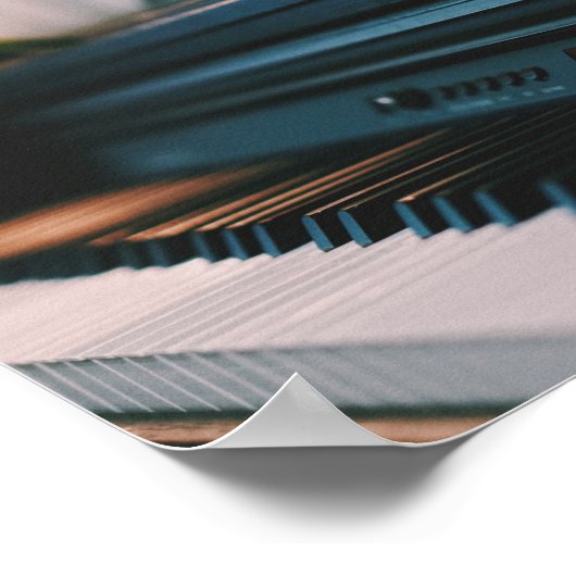 Cute Piano Artwork Poster (Hoek)