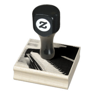 Cute Piano Artwork Rubberstempel