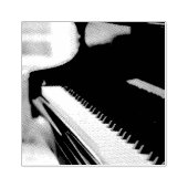 Cute Piano Artwork Rubberstempel (Afrduk)