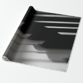 Cute Piano Cadeaupapier (Uitgerold)