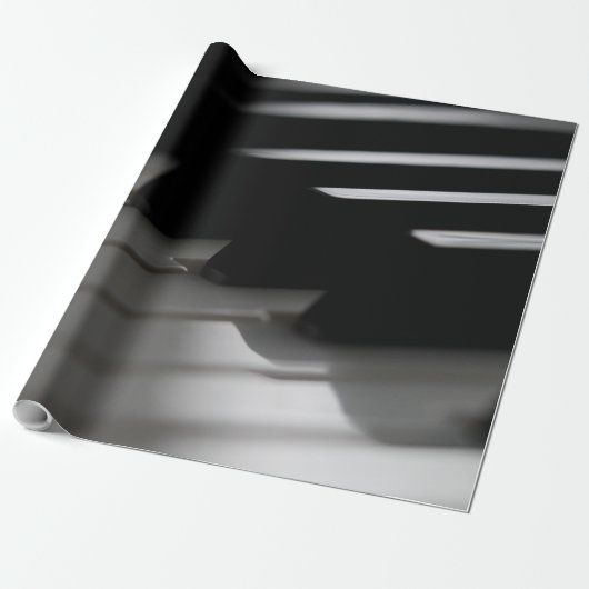 Cute Piano Cadeaupapier (Uitgerold)