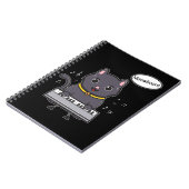 Cute Piano Cat Music Kitten Lover Notitieboek (Linkerzijde)