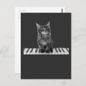 Cute Piano Cat Pianist Keyboard Player Briefkaart (Voorkant / Achterkant)