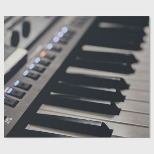 Cute Piano Design Cadeaupapier (Vlak)