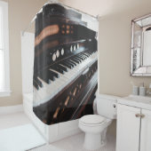 Cute Piano Design Douchegordijn (In situ)
